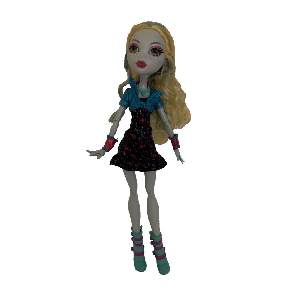 Monster High Doll Ghouls Night Out Blue Lagoona Blonde Hair - One Earring - Picture 3 of 11